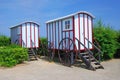 Nostalgic locker coach,bansin,usedom island Royalty Free Stock Photo