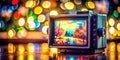 Nostalgic MiniDV Camcorder Footage Closeup Screen Displaying Retro Video Expertly Captured Using the Rule of Thirds