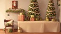 Nostalgic Noel: Embracing Vintage Warmth in a Christmas Background\