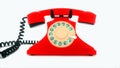 nostalgic red phone 3d rendering