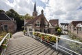 Nostalgic streets in village Maasland part of municipality Midden Delfland Royalty Free Stock Photo