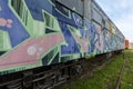 Nostalgic trains parked at Haydarpasa station for visitors, Istanbul, Turkey. March`2017.