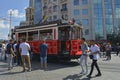 Nostalgic Tram at Taksim Square