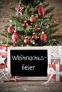 Nostalgic Tree With Weihnachtsfeier Means Christmas Party