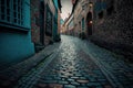 Nostalgic walk through cobblestone streets