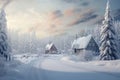 Nostalgic winter scenes inspired by vintage