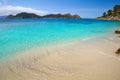 Nostra Senora beach in Islas Cies islands of Vigo Royalty Free Stock Photo