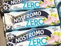 Nostromo zero tuna packaging with senza grassi label Royalty Free Stock Photo