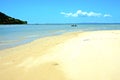 nosy be beach seaweed in indian ocean madagascar people boat