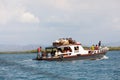 Malagasy freighter ship in Nosy Be bay, Madagascar