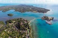 Aerial view of Sainte Marie island - Nosy Boraha, Madagascar