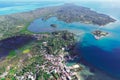 Aerial view of Sainte Marie island - Nosy Boraha, Madagascar