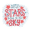 Not all stars belong to the sky. Vector Royalty Free Stock Photo