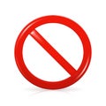 Not Allowed Sign Royalty Free Stock Photo