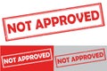 Not Approved - rubber stamp /label.