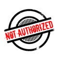 Not Authorized rubber stamp Royalty Free Stock Photo