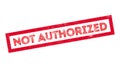 Not Authorized rubber stamp Royalty Free Stock Photo