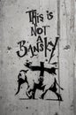 This Is Not A Banksy graffiti in Paris France