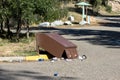 Supposedly bear-proof bin in a New Mexico state park