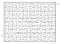 Not so easy Rectangle labyrinth with one entry and One exit only one solution. Line maze game. Hard -Medium complexity. Kids maz