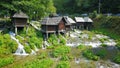 Watermills on the river Pliva Royalty Free Stock Photo