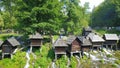 Watermills on the river Pliva Royalty Free Stock Photo