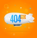 404 Not Found Concept. Vector Royalty Free Stock Photo