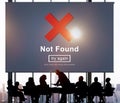 Not Found Error Data Internet Online Technology Concept Royalty Free Stock Photo