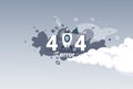 404 Not Found Error Message Internet Connection Problem Concept Banner Royalty Free Stock Photo