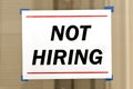 Not Hiring Sign