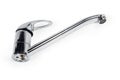 Not mounted single handle mixer kitchen tap on white background