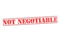 NOT NEGOTIABLE Stamp Royalty Free Stock Photo