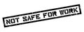 Not safe for work rubber stamp Royalty Free Stock Photo