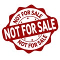 Not for sale grunge rubber stamp Royalty Free Stock Photo