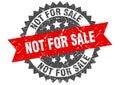 not for sale stamp. not for sale grunge round sign. Royalty Free Stock Photo