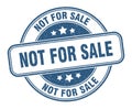 not for sale stamp. not for sale label. round grunge sign Royalty Free Stock Photo