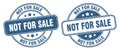 Not for sale stamp. not for sale label. round grunge sign Royalty Free Stock Photo