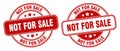 Not for sale stamp. not for sale label. round grunge sign Royalty Free Stock Photo