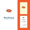 Not seen Creative Logo and business card. vertical Design Vector