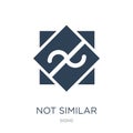 not similar icon in trendy design style. not similar icon isolated on white background. not similar vector icon simple and modern