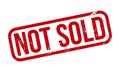 Not Sold Rubber Grunge Stamp Seal Stock Vector Royalty Free Stock Photo