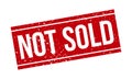 Not Sold Rubber Grunge Stamp Seal Stock Vector Royalty Free Stock Photo