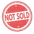 Not sold sign or stamp Royalty Free Stock Photo