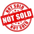 Not sold vector stamp Royalty Free Stock Photo