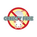 Not tested on animals, cruelty free, no animal testing logo for doctor or clinic