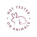 Not tested on animals label