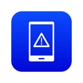 Not working phone icon digital blue