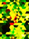 A notable illustration of handsome geometric pattern of colorful rectangles