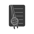 Notarized Document Icon Vector Royalty Free Stock Photo