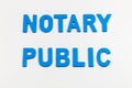 Notary public office document legal law certificate seal filing Royalty Free Stock Photo